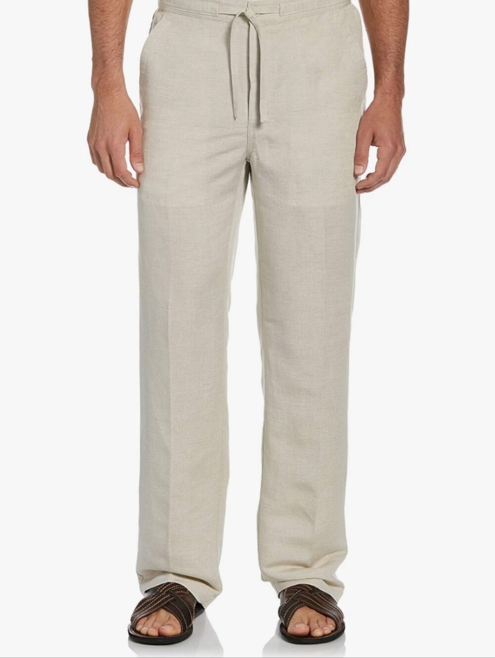 Men's Linen Blend Pants 32" Inseam XL Waist